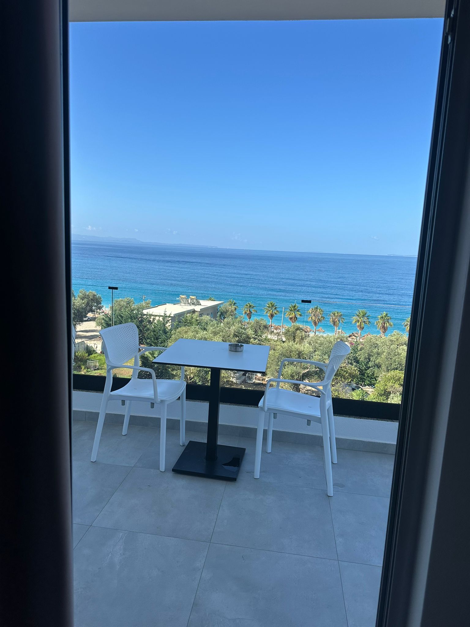 Spacious deluxe room balcony